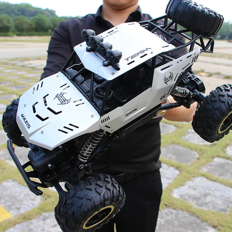 4WD Off-Road RC Car with LED Lights – 2.4G Remote Control Buggy Truck