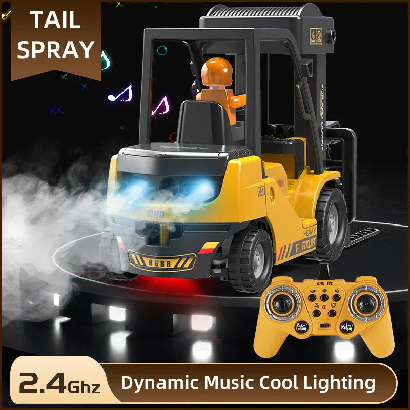 2.4GHz RC Forklift Truck Engineering Vehicle for Kids