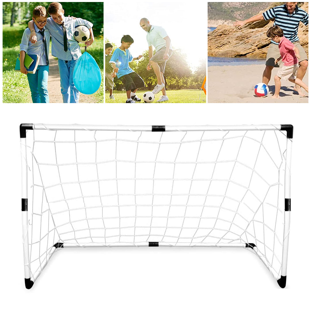 Set poarta fotbal cu minge