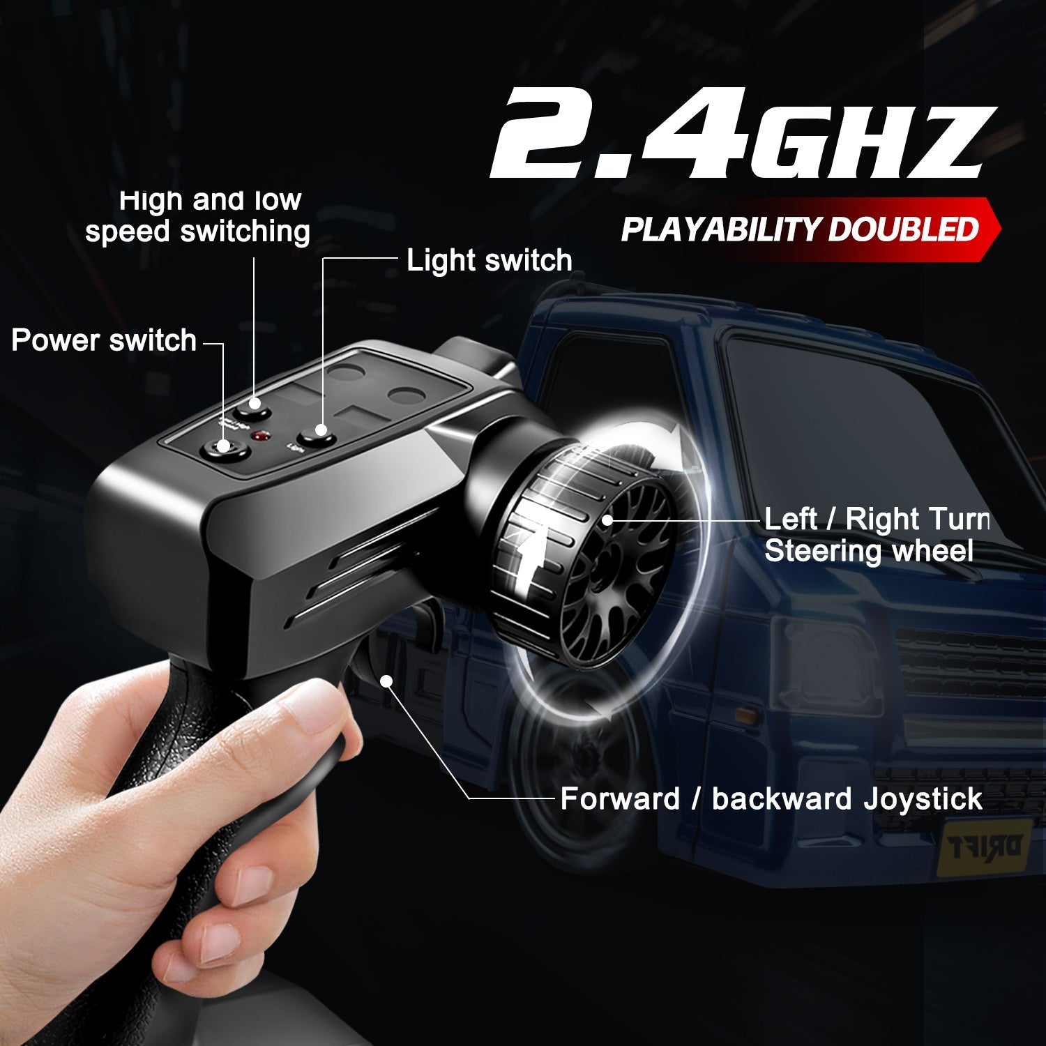 NNETM Remote Control Drift Car with Obstacle Course