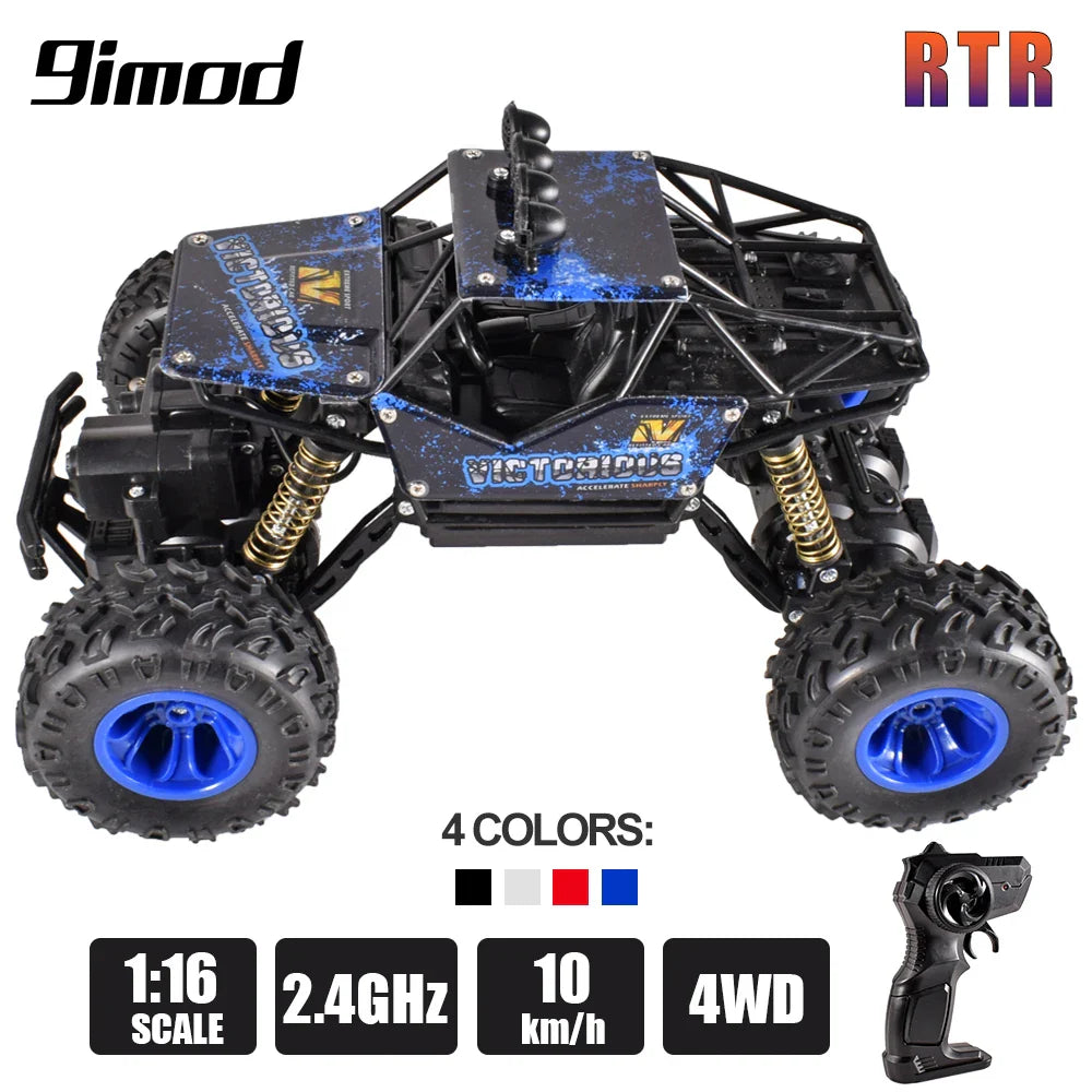 Camion 4x4 RC Off-Road cu lumini LED și telecomandă 2.4G
