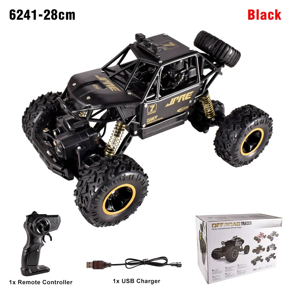4WD RC Off-Road Truck with LED Lights & 2.4G Remote Control