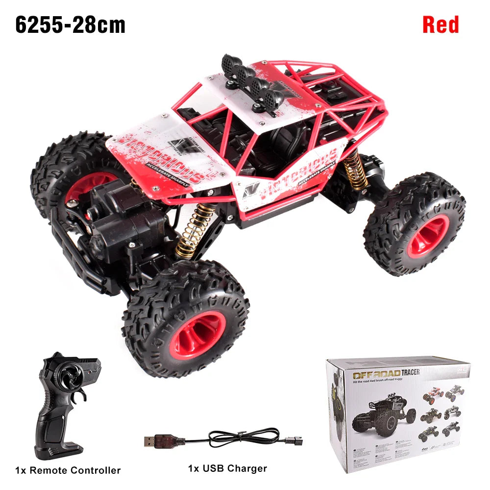 4WD RC Off-Road Truck with LED Lights & 2.4G Remote Control