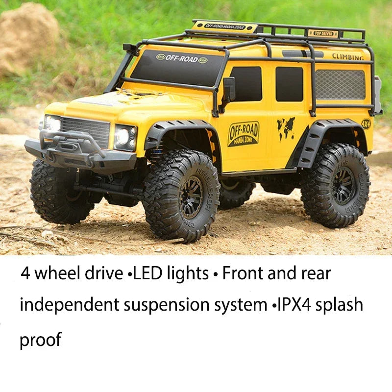 All-Terrain 1/10 Scale 4WD RC Climbing Car for Adventurous Fun