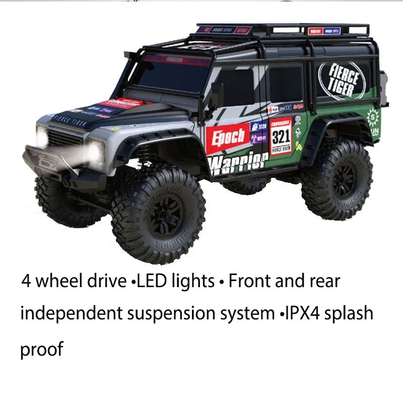 All-Terrain 1/10 Scale 4WD RC Climbing Car for Adventurous Fun