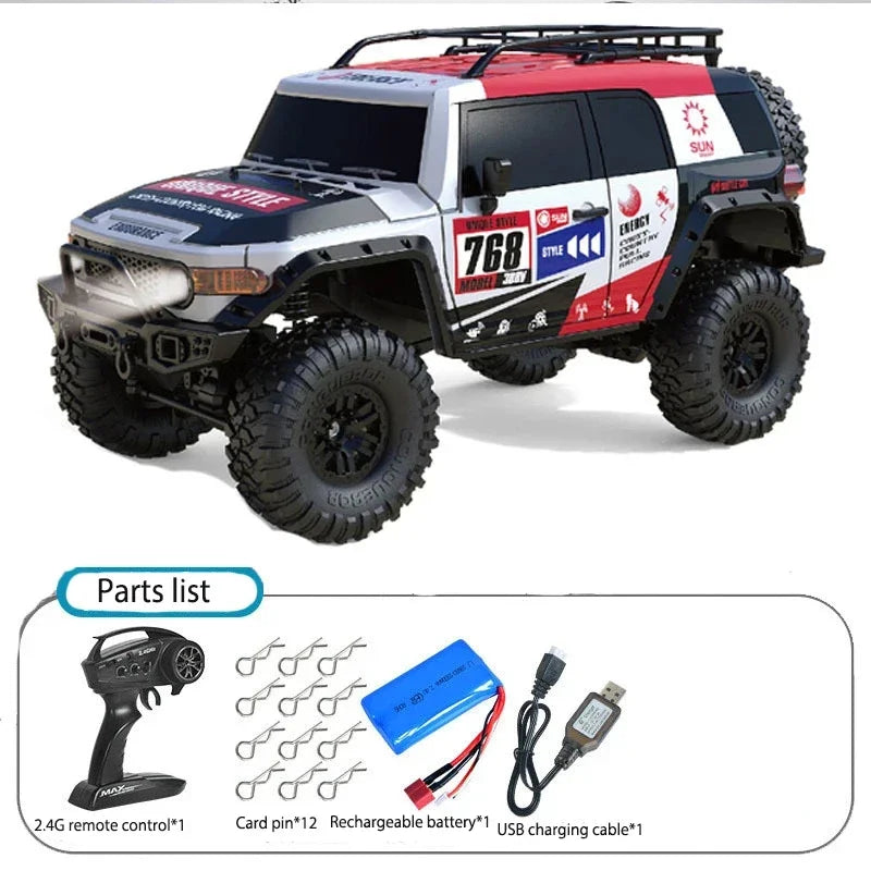 All-Terrain 1/10 Scale 4WD RC Climbing Car for Adventurous Fun