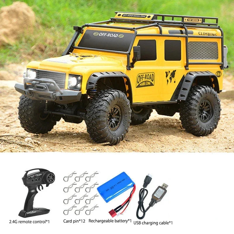 All-Terrain 1/10 Scale 4WD RC Climbing Car for Adventurous Fun