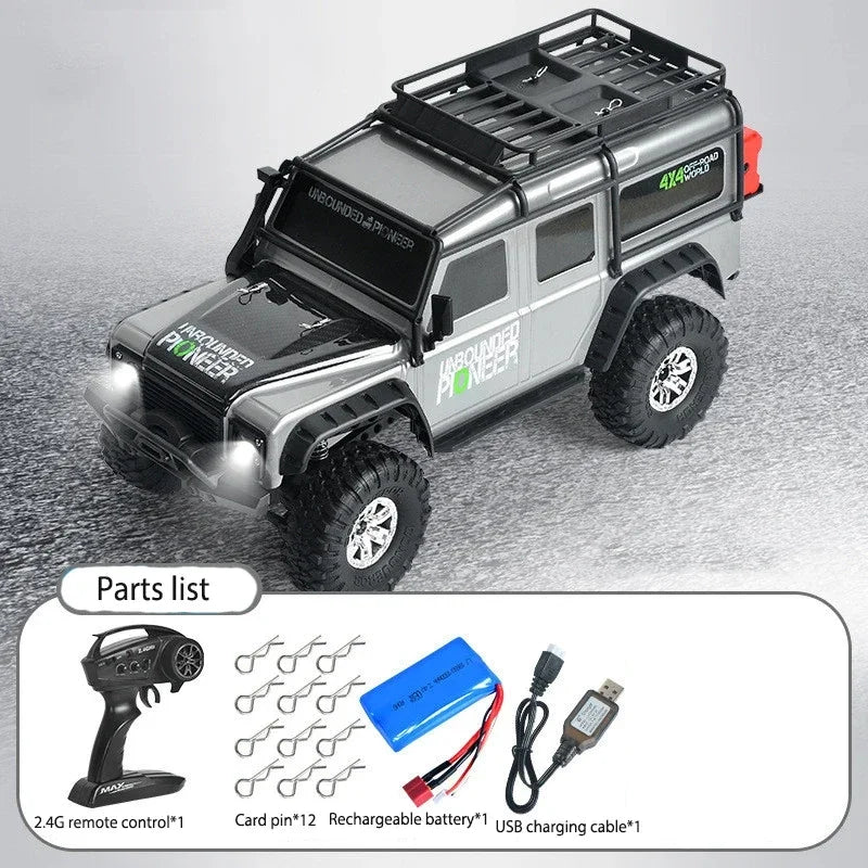 All-Terrain 1/10 Scale 4WD RC Climbing Car for Adventurous Fun