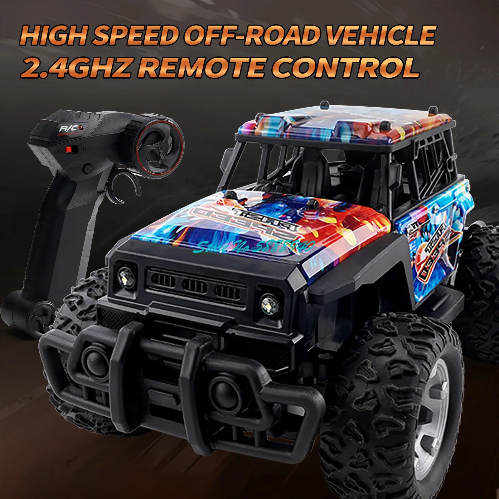 All-Terrain 1:20 RC Off-Road Truck with LED Lights & 4WD Fun