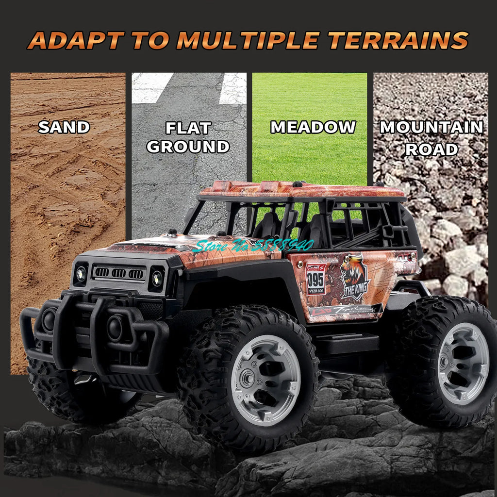 All-Terrain 1:20 RC Off-Road Truck with LED Lights & 4WD Fun