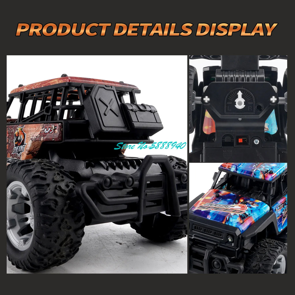 All-Terrain 1:20 RC Off-Road Truck with LED Lights & 4WD Fun