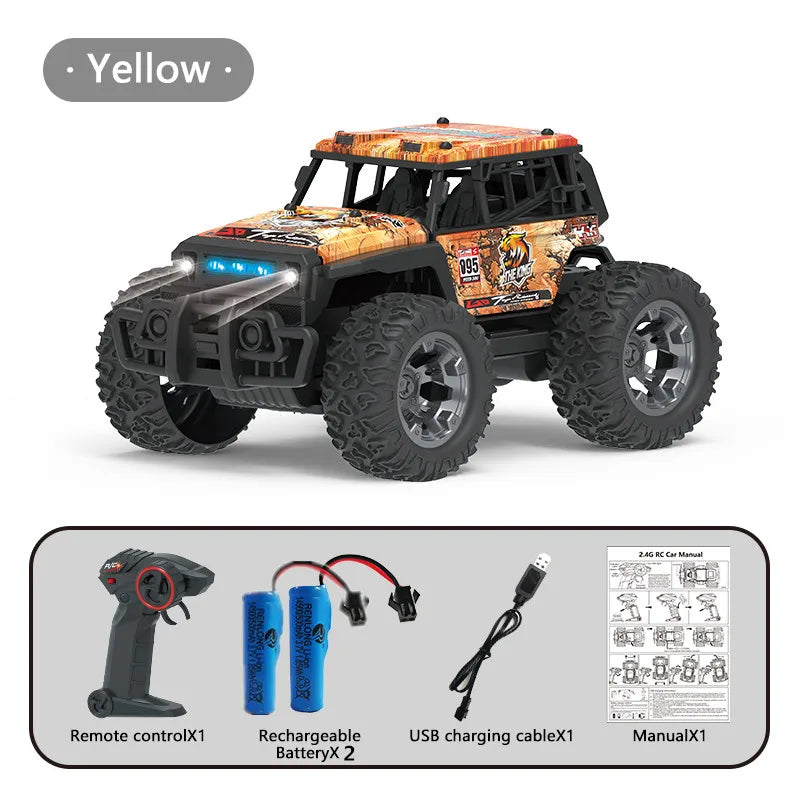 All-Terrain 1:20 RC Off-Road Truck with LED Lights & 4WD Fun