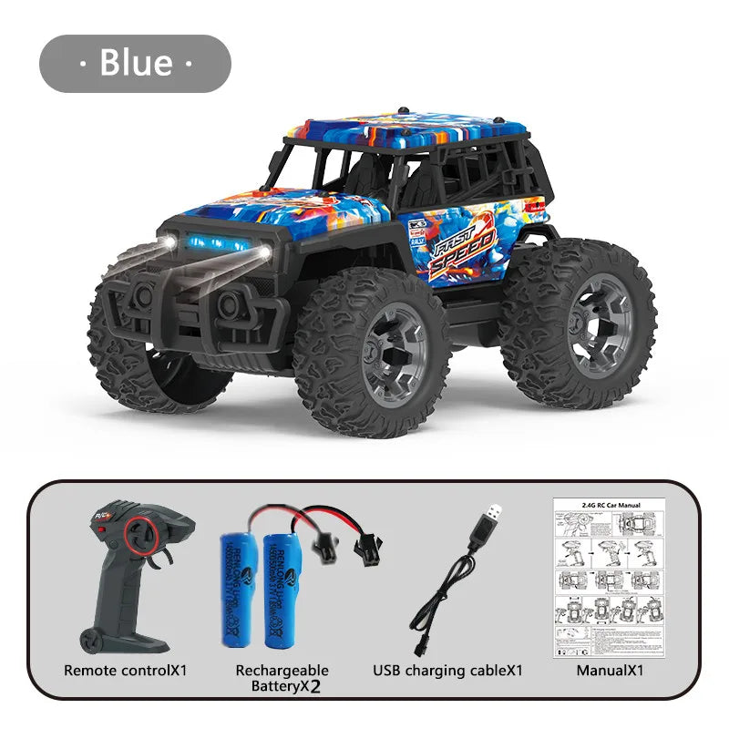 All-Terrain 1:20 RC Off-Road Truck with LED Lights & 4WD Fun