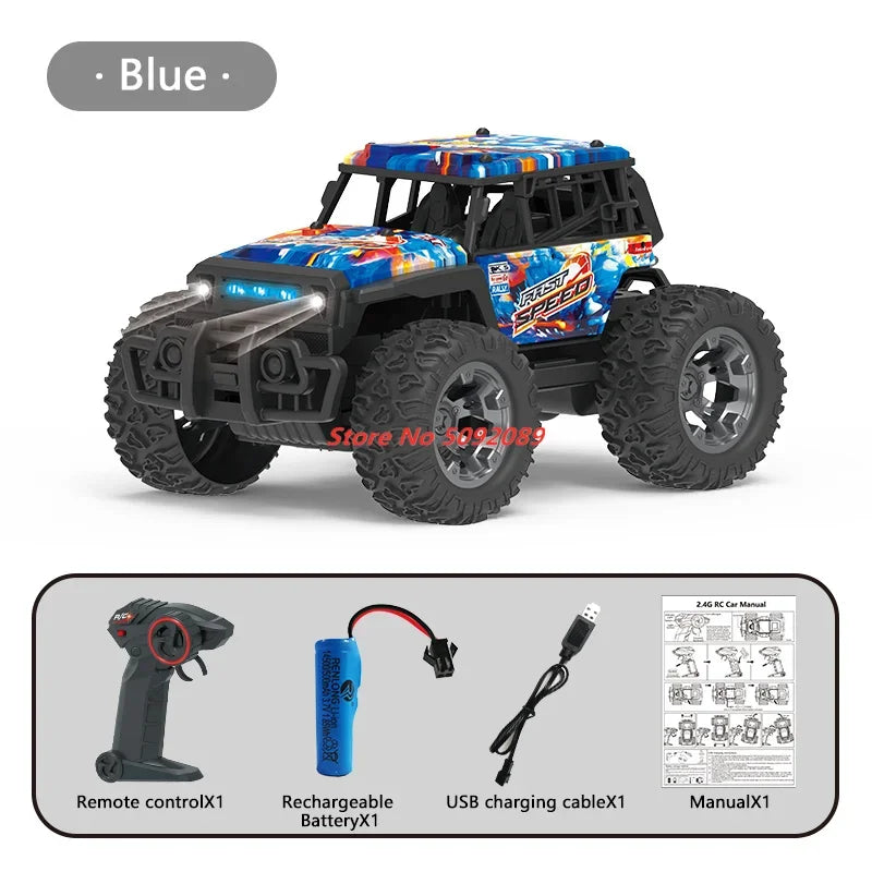 All-Terrain 1:20 RC Off-Road Truck with LED Lights & 4WD Fun