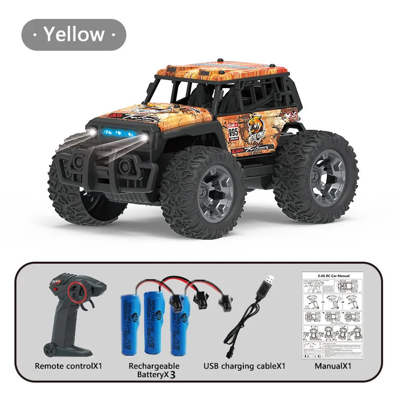 All-Terrain 1:20 RC Off-Road Truck with LED Lights & 4WD Fun