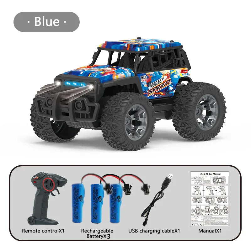 All-Terrain 1:20 RC Off-Road Truck with LED Lights & 4WD Fun