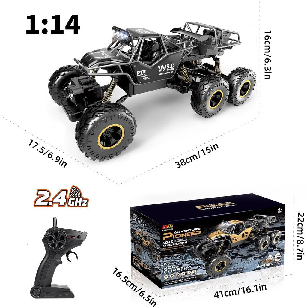 All-Terrain 6-Wheel RC Off-Road Car