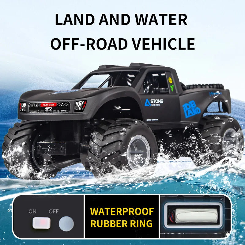 All-Terrain JJRC Q156 4WD Amphibious Stunt RC Car