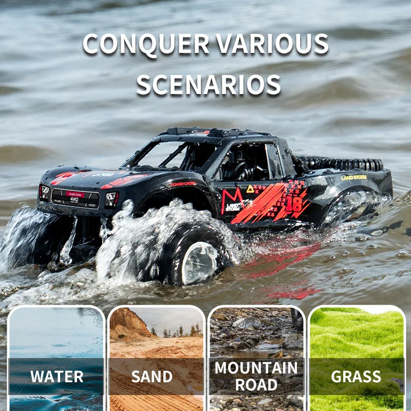 All-Terrain JJRC Q156 4WD Amphibious Stunt RC Car