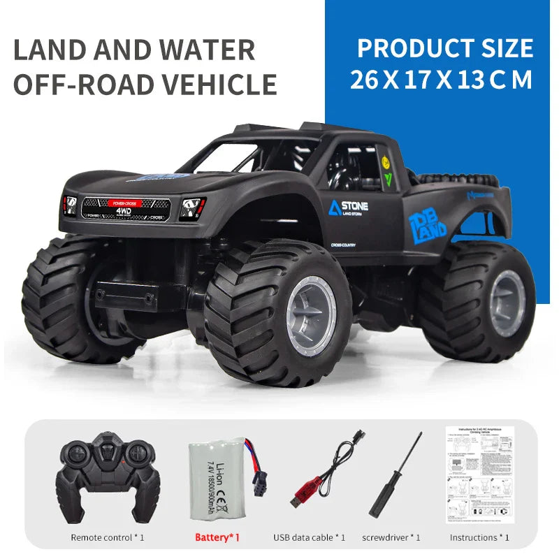 All-Terrain JJRC Q156 4WD Amphibious Stunt RC Car