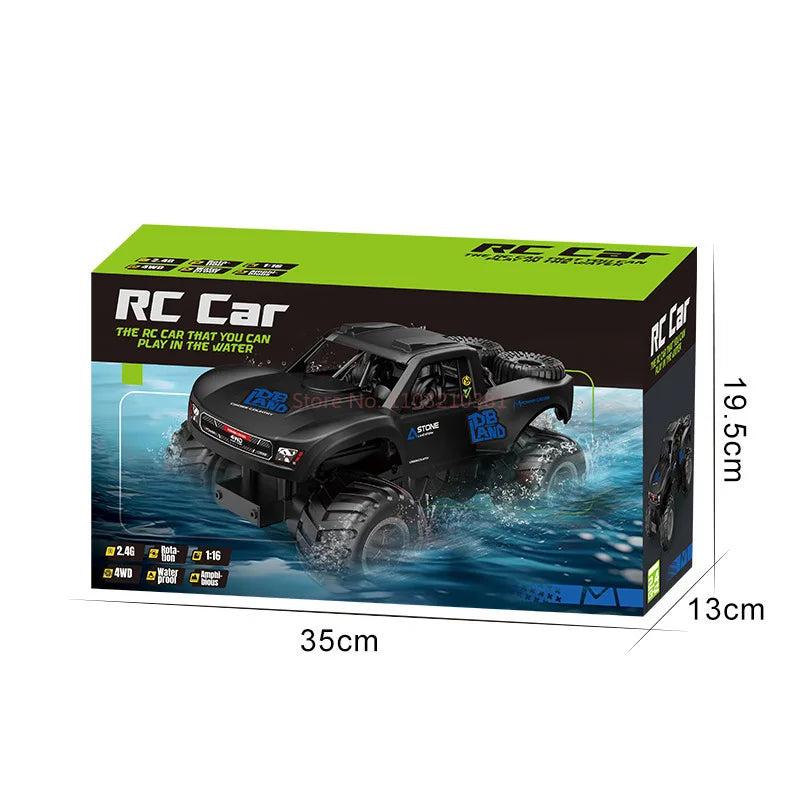 Amphibious 4WD Remote Control Stunt Car - Waterproof Adventure Toy