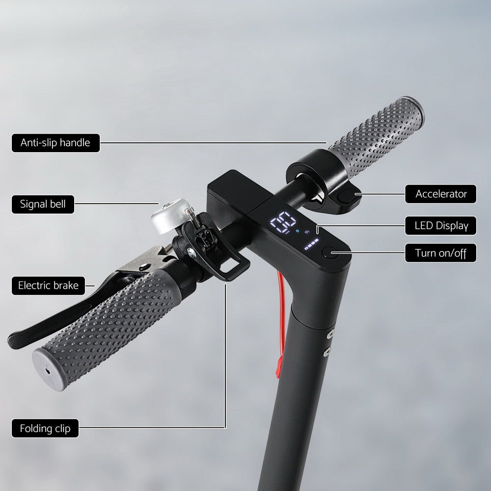 NNEDSZ Electric Scooter 500W 25KM/H Folding Portable Riding For Adults Commuter Black