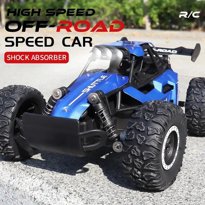 Fast & Fun 1:16 LED Remote Control Off-Road Car for Kids