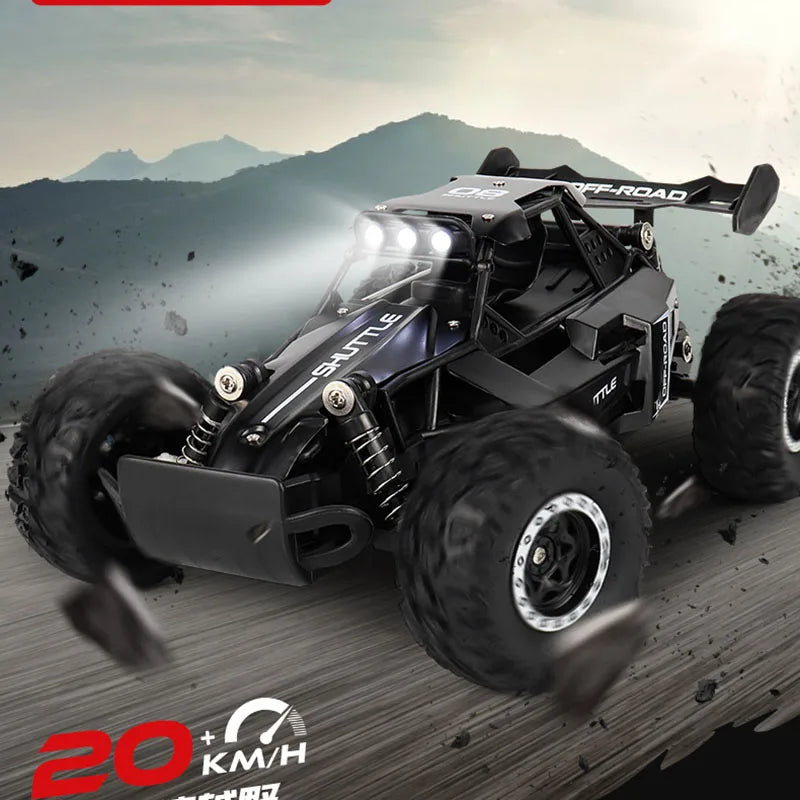 Fast & Fun 1:16 LED Remote Control Off-Road Car for Kids
