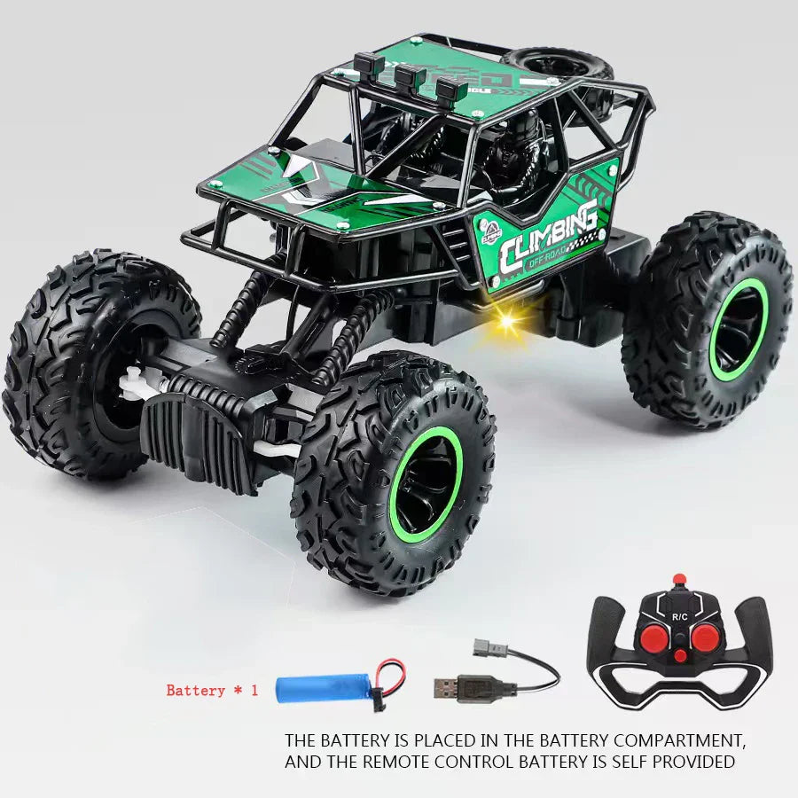 Fast & Fun 1:16 LED Remote Control Off-Road Car for Kids