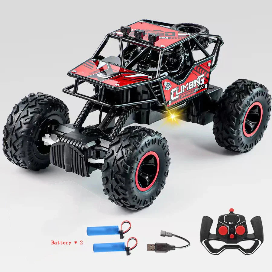 Fast & Fun 1:16 LED Remote Control Off-Road Car for Kids