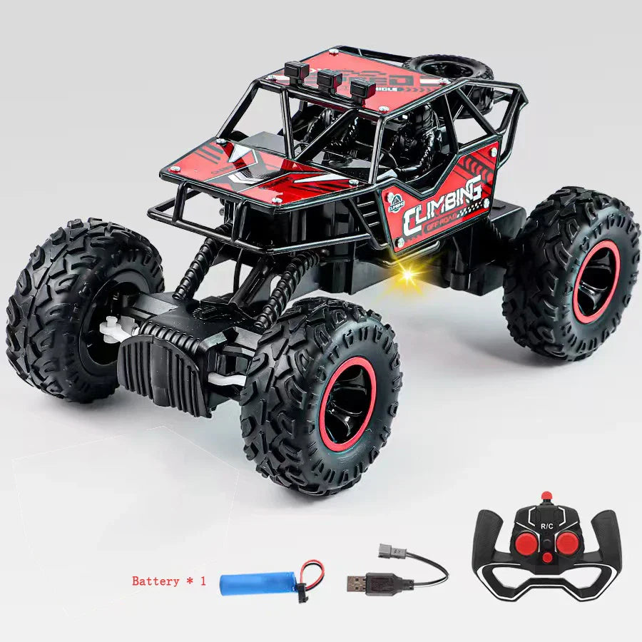 Fast & Fun 1:16 LED Remote Control Off-Road Car for Kids