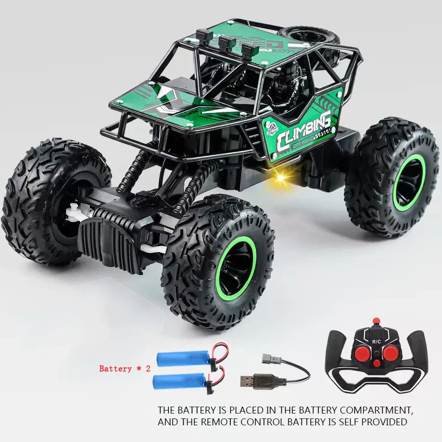 Fast & Fun 1:16 LED Remote Control Off-Road Car for Kids