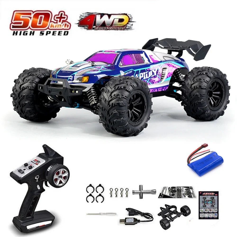High-Speed 1:16 4WD Drift RC Car with LED - 75KM/H Monster Truck
