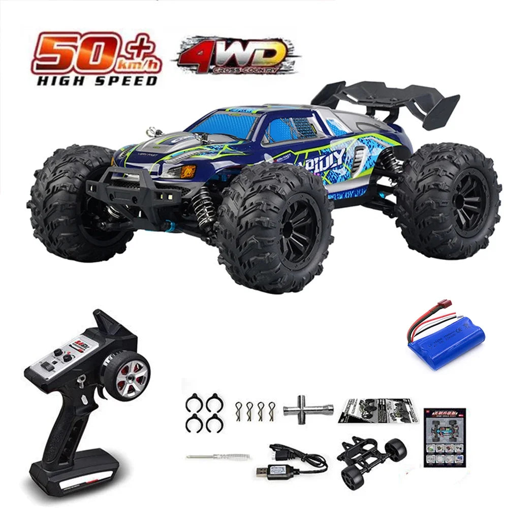 High-Speed 1:16 4WD Drift RC Car with LED - 75KM/H Monster Truck