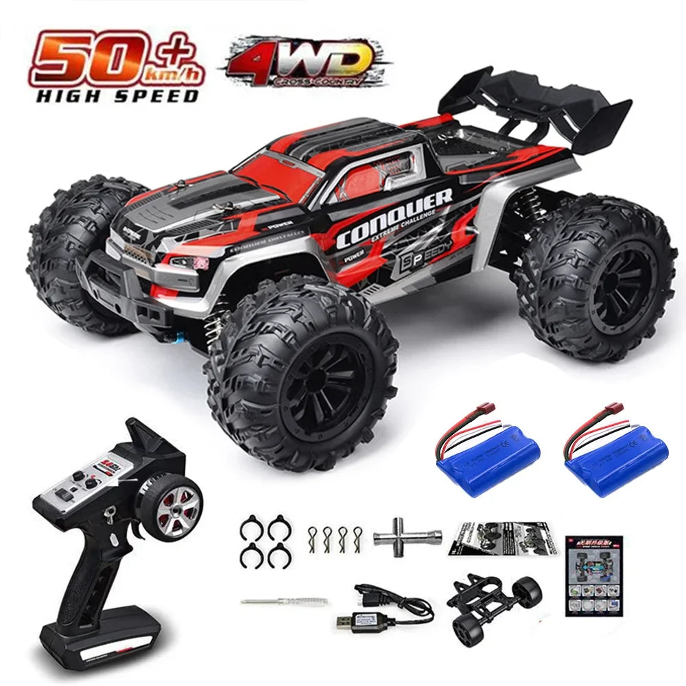 High-Speed 1:16 4WD Drift RC Car with LED - 75KM/H Monster Truck