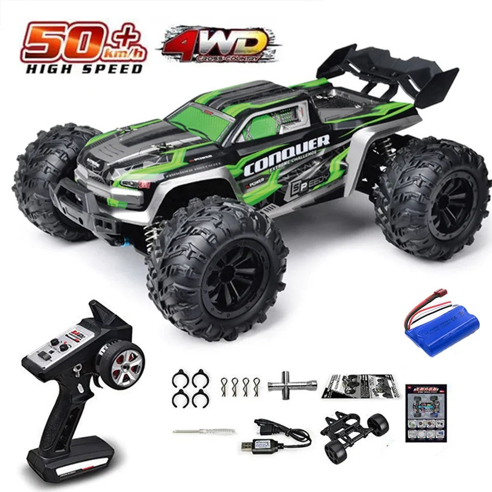 High-Speed 1:16 4WD Drift RC Car with LED - 75KM/H Monster Truck