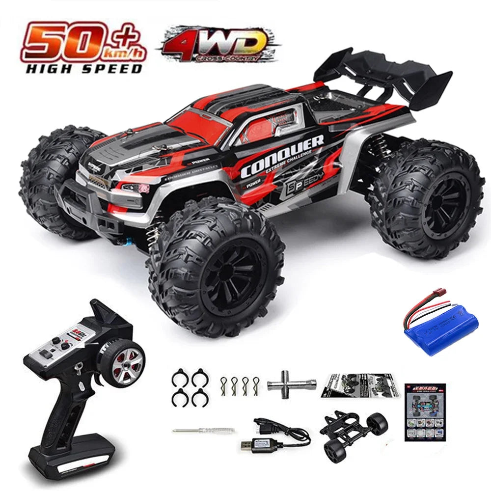 High-Speed 1:16 4WD Drift RC Car with LED - 75KM/H Monster Truck