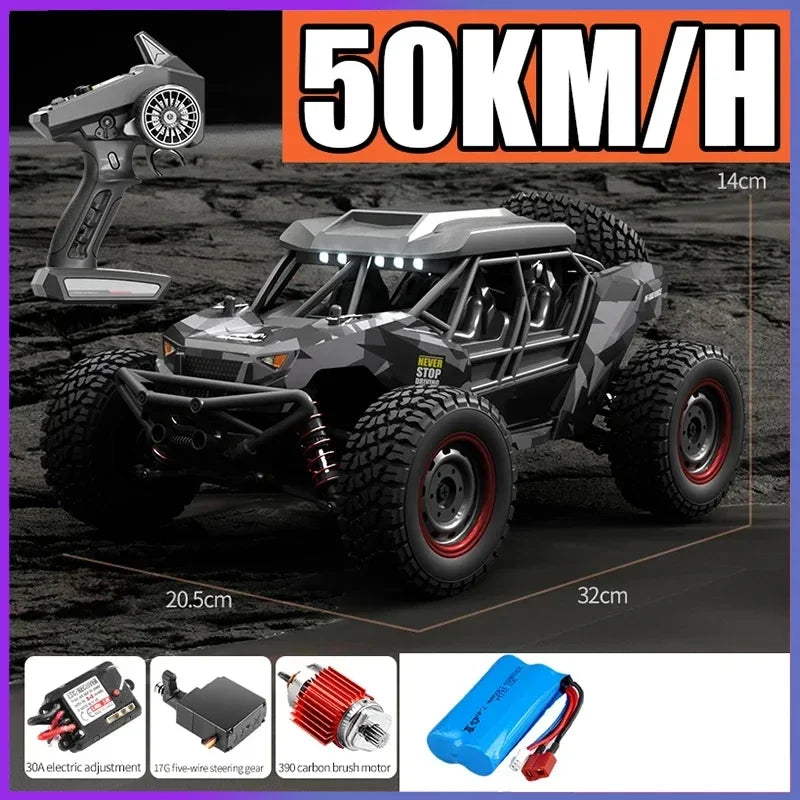 High-Speed 1/16 4WD Off-Road RC Car - 70KM/H Brushless Crawler Toy