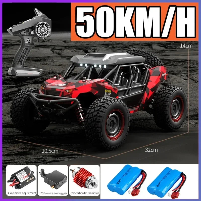 High-Speed 1/16 4WD Off-Road RC Car - 70KM/H Brushless Crawler Toy