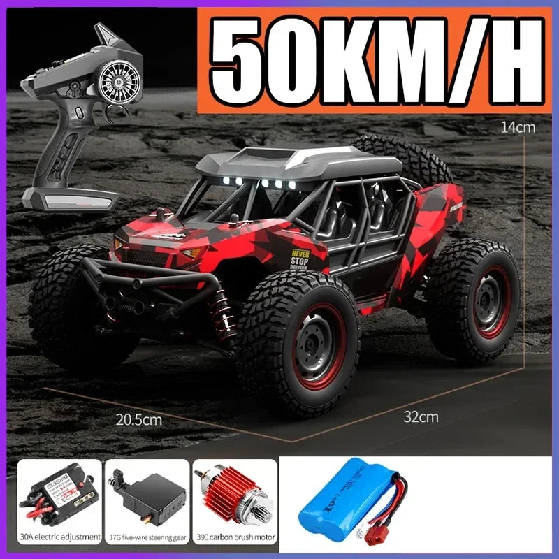 High-Speed 1/16 4WD Off-Road RC Car - 70KM/H Brushless Crawler Toy