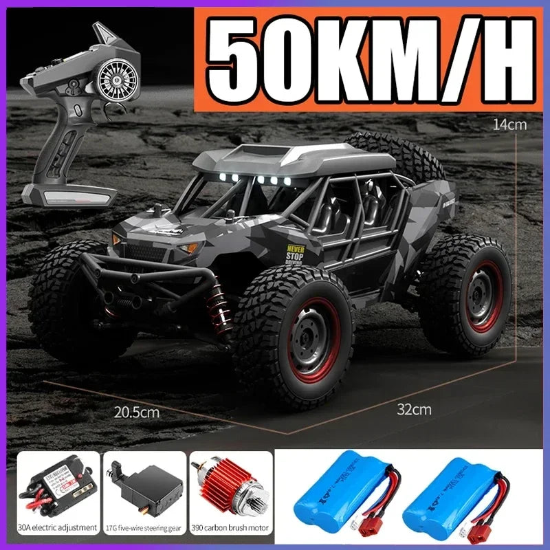 High-Speed 1/16 4WD Off-Road RC Car - 70KM/H Brushless Crawler Toy