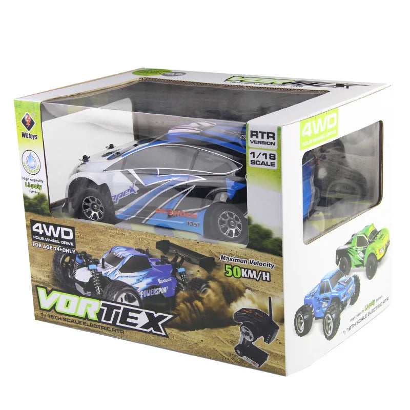 High-Speed 1:18 RC Off-Road Drift Car - 50KM/H 4WD Action