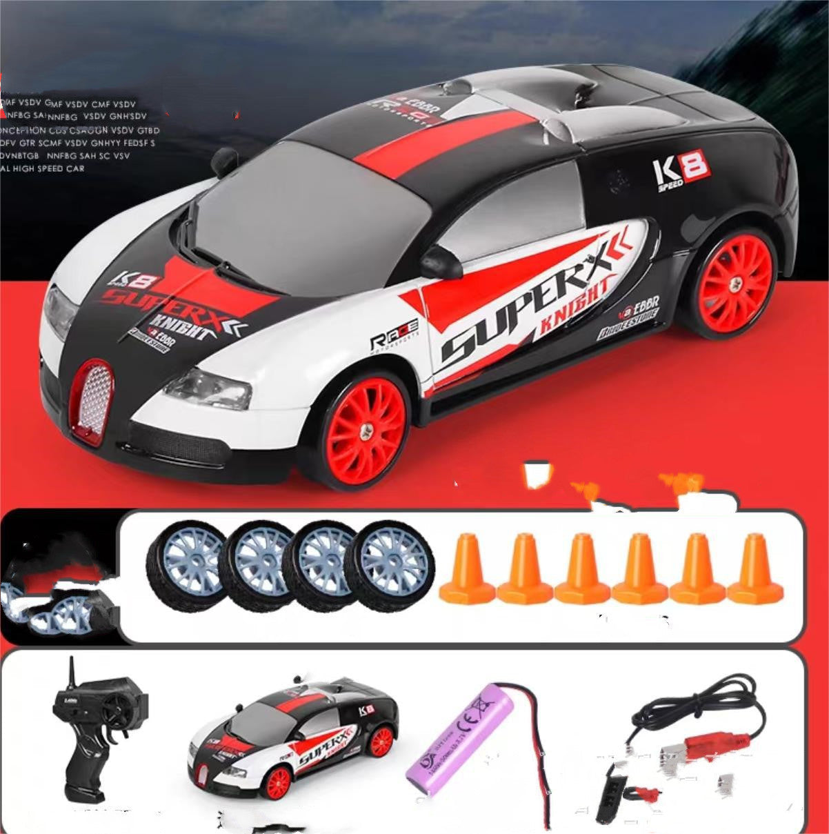 High-Speed 2.4G 4WD RC Drift Car
