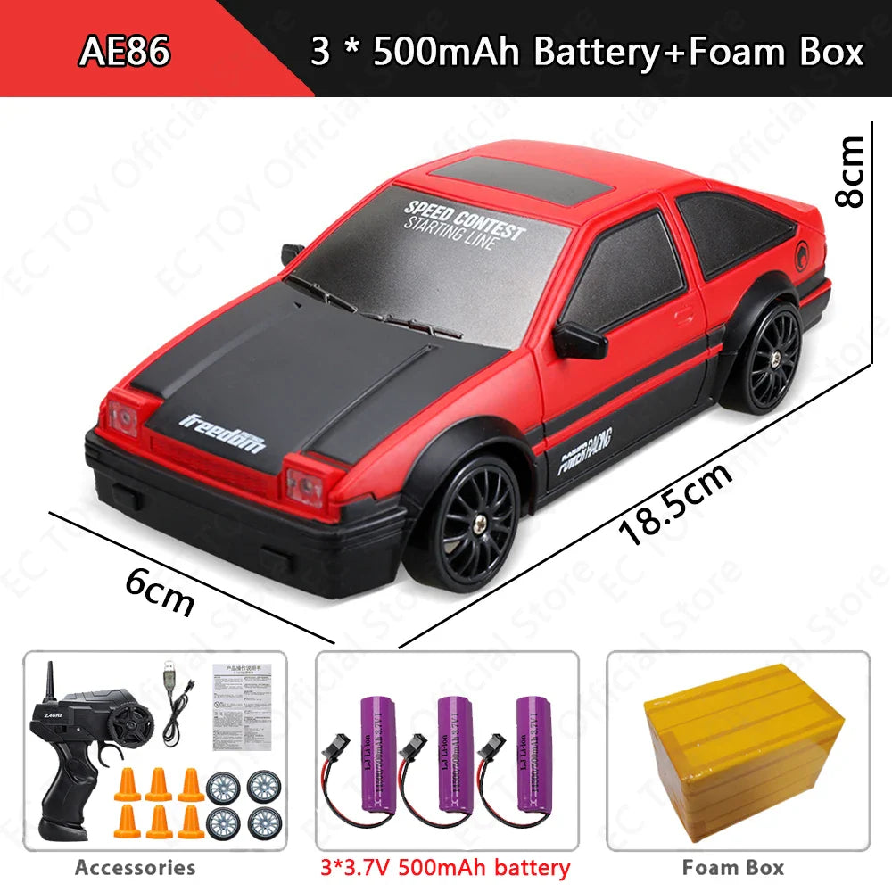 High-Speed 2.4G RC Drift Car AE86 - Perfect Gift for Kids