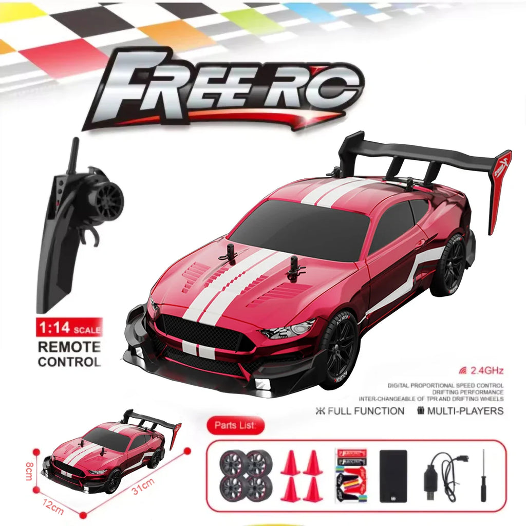 High-Speed RTR Mustang 1:14 4WD Drift RC Car