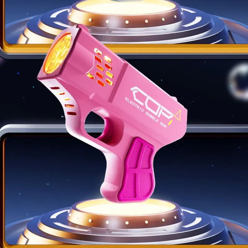 New Bubble Machine Pistol Toy USB Rechargeable Fun for Kids