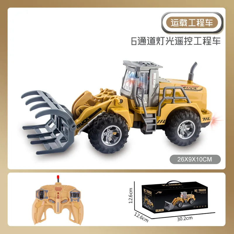 Remote Control Metal Bulldozer Truck - Perfect Gift for Boys