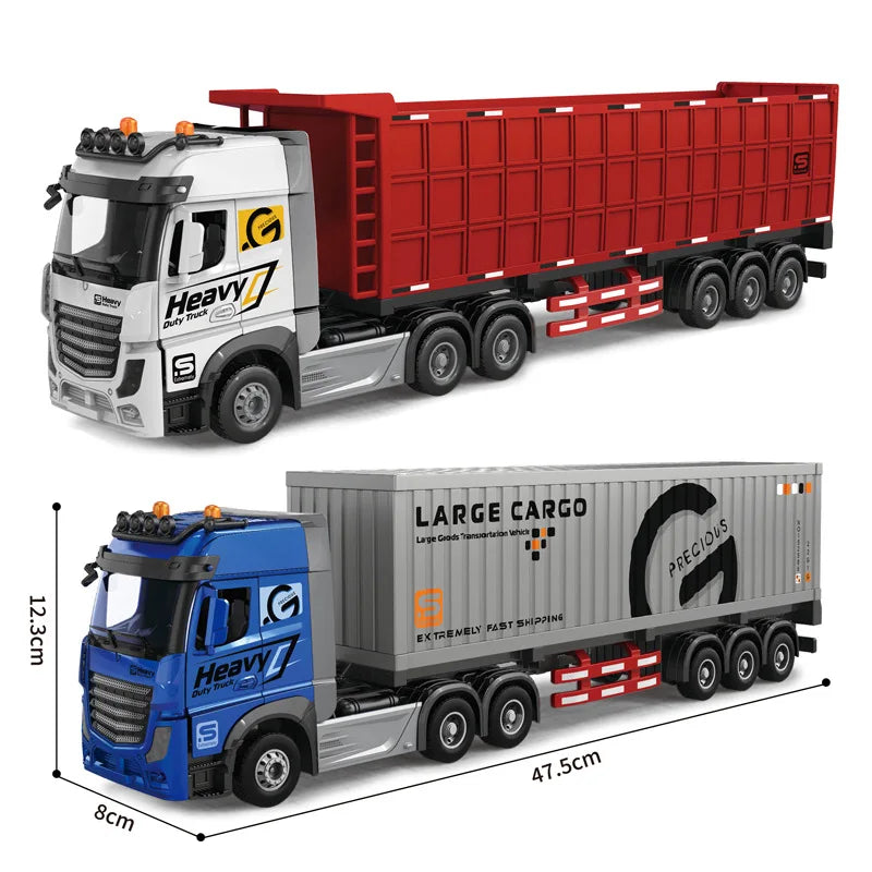 Remote-Controlled Double-Decker Truck with Music & Opening Doors