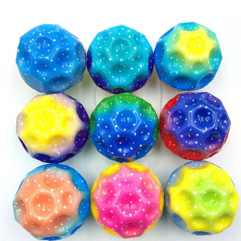 3Pcs Galaxy Moon Ball Extreme High Bouncing Ball