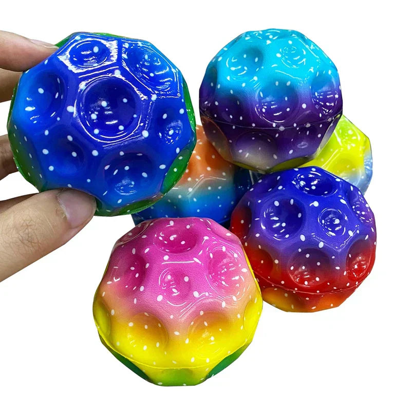 3Pcs Galaxy Moon Ball Extreme High Bouncing Ball
